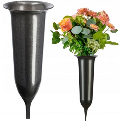 Váza KADAX plast grafitová 31 cm – Hledejceny.cz