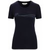 Dámské sportovní tričko Icebreaker Tech Lite II SS tee Cadence Paths Midnight Navy