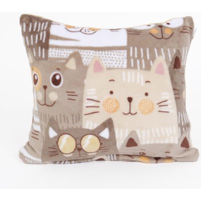 MKLuzkoviny.cz mikroplyš Exclusive Kočičí invaze 40 x 40 cm – Sleviste.cz