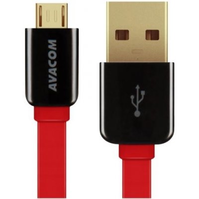 Avacom DCUS-MIC-120R USB - Micro USB, 120cm, červený – Zbozi.Blesk.cz