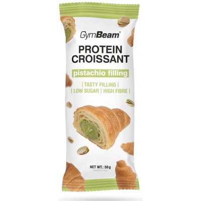 GymBeam Proteinový croissant s pistáciovou náplní pistácie 50 g – Hledejceny.cz