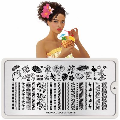 Image destička MoYou Tropical 37 – Zboží Dáma
