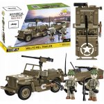 COBI 3132 World War II Americký ozbrojený terénní automobil Jeep Willys MB & Trailer – Zboží Dáma