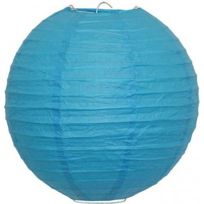 Lampion papírový 25 cm, modrý – Zbozi.Blesk.cz