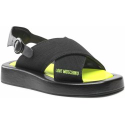 Sandály LOVE MOSCHINO JA16123G0EIZN000 Calza Nero/Fluo Giall