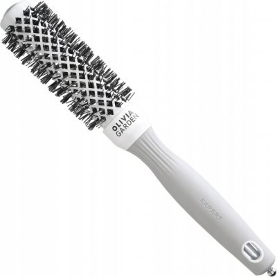Olivia Garden Expert Blowout Speed White & Grey kartáč 25 mm – Zboží Dáma
