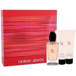 Giorgio Armani Si EDP 100 ml + tělové mléko 75 ml + sprchový gel 75 ml dárková sada – Hledejceny.cz
