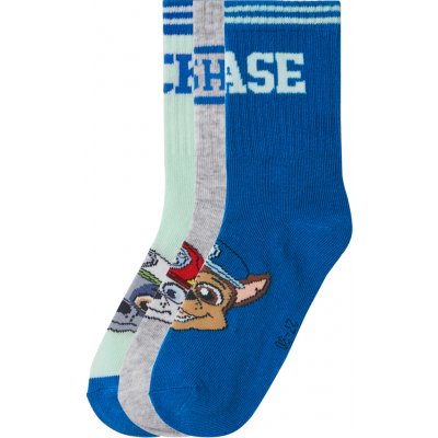 Dětské ponožky 3 páry modrá/šedá/mintová – Hledejceny.cz