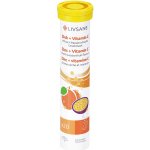 Livsane Zinek + vitamín C šumivé tablety broskev mučenka 20 tablet – Hledejceny.cz