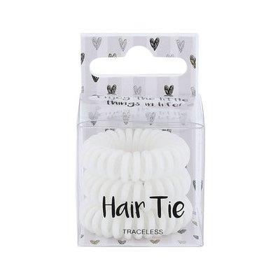 2K Hair Tie Gumička na vlasy 3 ks White pro ženy