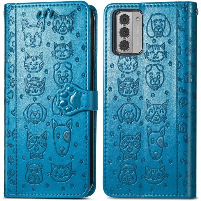 VSECHNONAMOBIL 66539 ART Peněženkový kryt Nokia G42 5G ANIMALS modrý – Zboží Živě