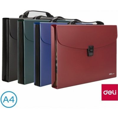 DELI Aktovka spisová A4 CLASIC E5557 – Zboží Mobilmania