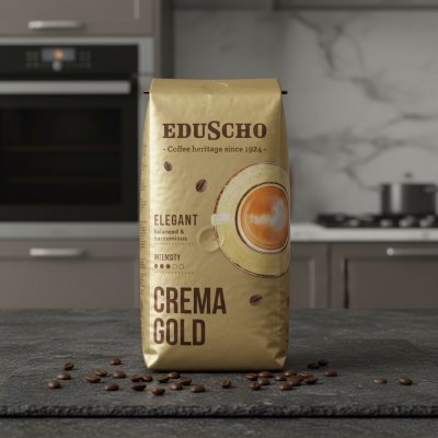 Eduscho Káva Elegant Crema Gold zrnková 1 kg – Hledejceny.cz