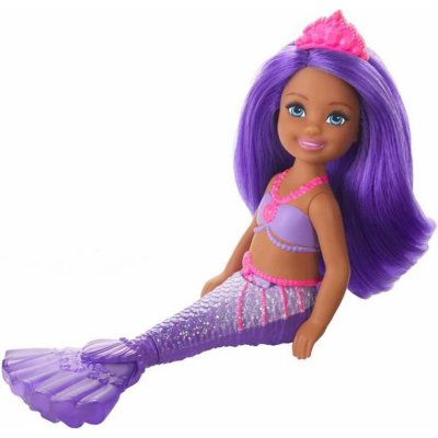 Barbie Chelsea mořská panna fialová