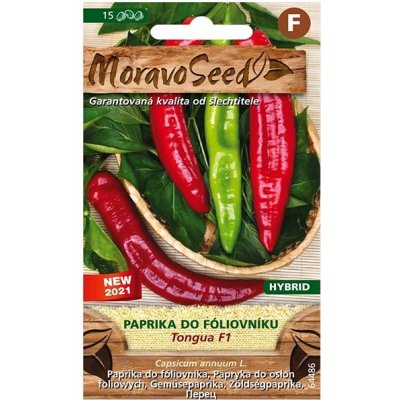 MORAVOSEED CZ Paprika zeleninová TONGUA F1 - hybrid, do fóliovníku