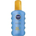 Nivea Sun Protect & Bronze Sun Spray SPF20 voděodolný sprej podporující zhnědnutí 200 ml