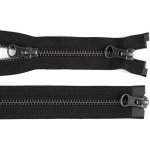 Zip kovový YKK No 5 dělitelný 2 jezdce / dvoucestný 50 cm na kožené bundy Varianta: černá černý nikl, Balení: 1 ks – Hledejceny.cz