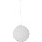 Bloomingville Bílá plastová vánoční ozdoba Nicolet 6 cm – Hledejceny.cz