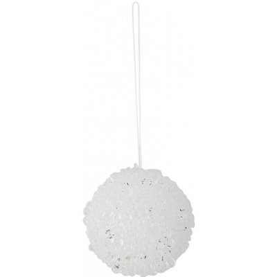 Bloomingville Bílá plastová vánoční ozdoba Nicolet 6 cm – Hledejceny.cz