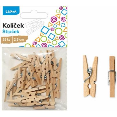 Kolíček Luma 3,5cm, 25ks natur – Zbozi.Blesk.cz