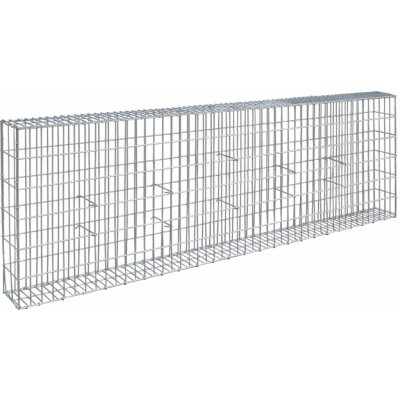 Gabionová stěna 180x60x12 cm, oko 10x3,75 cm – Sleviste.cz