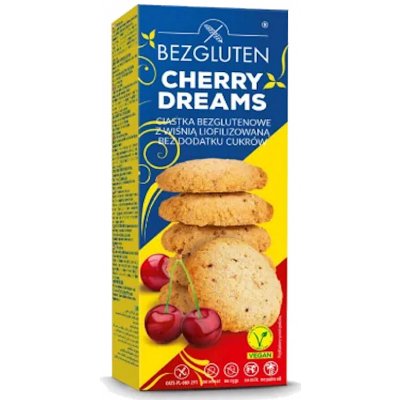 BEZGLUTEN Sušenky třešňový sen bez přidaného cukru a lepku 110 g – Sleviste.cz