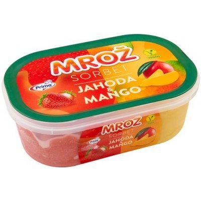 Prima Mrož Sorbet jahoda & mango 900ml – Zbozi.Blesk.cz