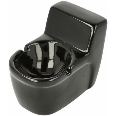 KRCZ Cigaretový popelník Black Toilette – Zboží Dáma