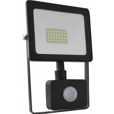 ACA Lighting LED venkovní reflektor Q 20W/230V/3000K/1600Lm/110°/IP66, pohybový senzor, černý – Hledejceny.cz