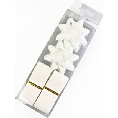 Pro Háčkování Sada stuhy a mašle jednobarevné 4 ks bílá – Sleviste.cz