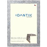 DANTIK rámeček 80x120 | TRAVERTINO stříbrné (Plexi Čiré) – Zboží Živě