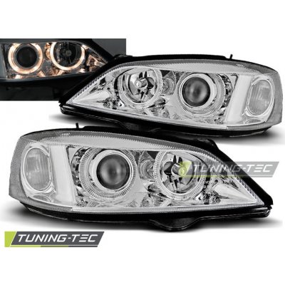 Tuning-Tec Přední čirá světla Opel Astra G (1998 - 2005) - chromované - Angel Eyes – Hledejceny.cz