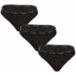 Calvin Klein 3PACK dámské kalhotky brazilky černé (QD5225E-UB1) – Zboží Dáma