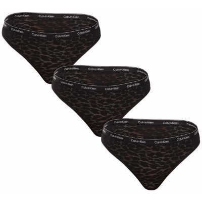 Calvin Klein 3PACK dámské kalhotky brazilky černé (QD5225E-UB1) – Zboží Dáma