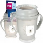 Lovi Hrneček pro výuku pití hnědý s úchyty antibakteriální 250 ml – Zboží Mobilmania