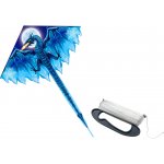 LEAN Toys 16697 Létací drak s dlouhým ocasem 170 x 130 cm modrý – Zboží Dáma