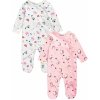 Kojenecká souprava Winkiki Kids Wear SET Dívčí dupačky Be Happy růžová šedá