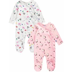 Winkiki Kids Wear SET Dívčí dupačky Be Happy růžová šedá