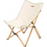 Naturehike skládací dřevěná židle Q-9E 3400g béžová – Sleviste.cz