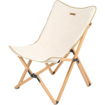 Naturehike skládací dřevěná židle Q-9E 3400g béžová – Sleviste.cz