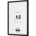 Černý dřevěný rám, 42x60cm, A2 – Zboží Živě