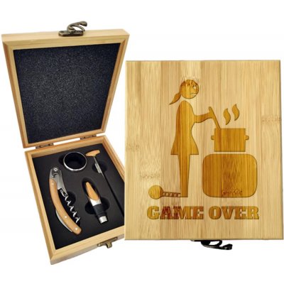 Sablio Dárková sada na víno Game over 2: 147×168×49 mm – Hledejceny.cz
