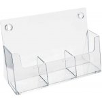 A-Z Reklama CZ plastový stojánek na letáky vedle sebe stojací 3 x DL 1/3A4 – Zboží Živě