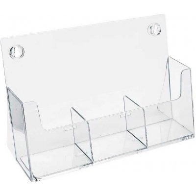 A-Z Reklama CZ plastový stojánek na letáky vedle sebe stojací 3 x DL 1/3A4 – Zboží Živě