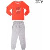 Dětské pyžamo a košilka Wolf dívčí pyžamo S2153D oranžová šedá