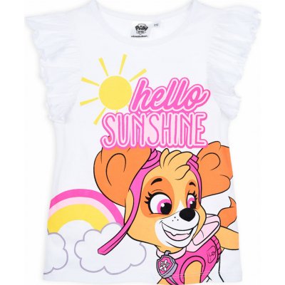 Dívčí tričko Paw patrol sunshine bílé – Hledejceny.cz