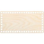 Chráněná dílna Dřevěný svět Dno na košík - obdélník 24 x 12 cm, přírodní – Sleviste.cz