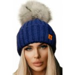Fashionweek dámská zimní čepice s bambulí flísová podšívka Jenot Woolk Rita Modrá – Hledejceny.cz