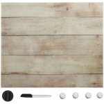 Greatstore Nástěnná magnetická tabule sklo 40 x 40 cm – Zboží Živě