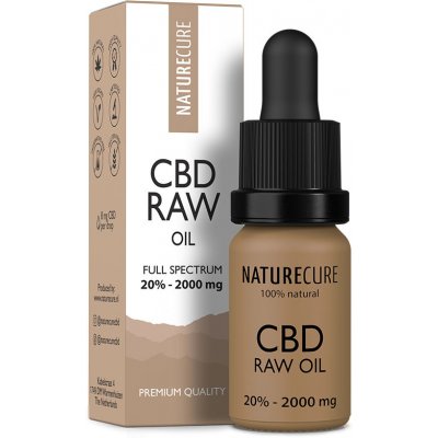 Nature Cure Full Spectrum Raw CBD olej 20 % 10 ml 2000 mg